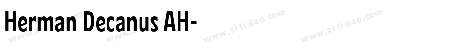 Herman Decanus AH字体转换